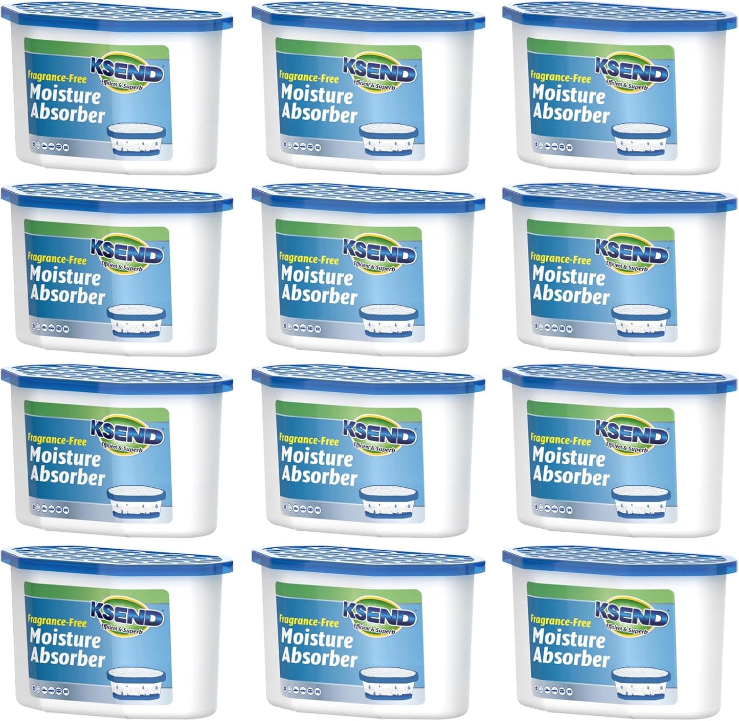 Moisture Absorbers 12 Pack Efficient Humidity Control for Closets