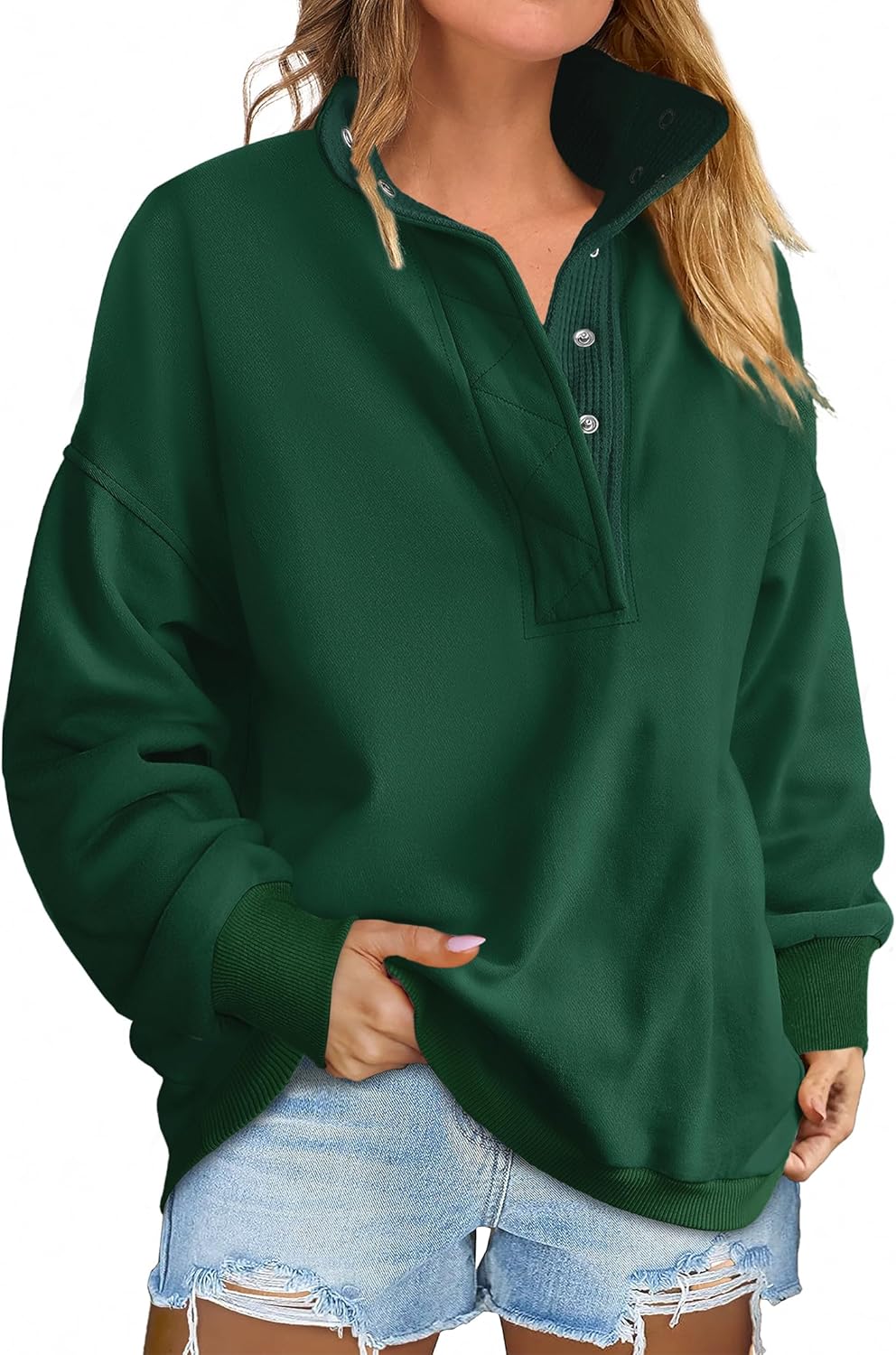 ANRABESS Womens Oversized Sweatshirt for Casual Fall Fashion