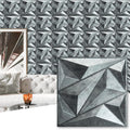 3D Wall Panel Diamond 33 Pack PVC Panels - Patina Bronze Accent