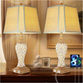 28.5 Rustic Table Lamp Set of 2 for Farmhouse Bedroom Decor