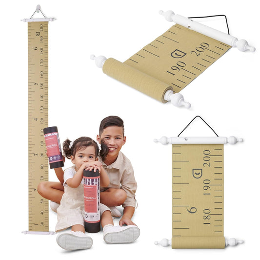 Growscroll Classic Kids Growth Chart - Unique Height Chart for Kids