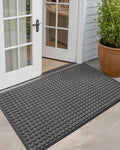 DEXI Front Door Mat 3x5 ft Rubber Entry Doormat - Durable Dirt Trap