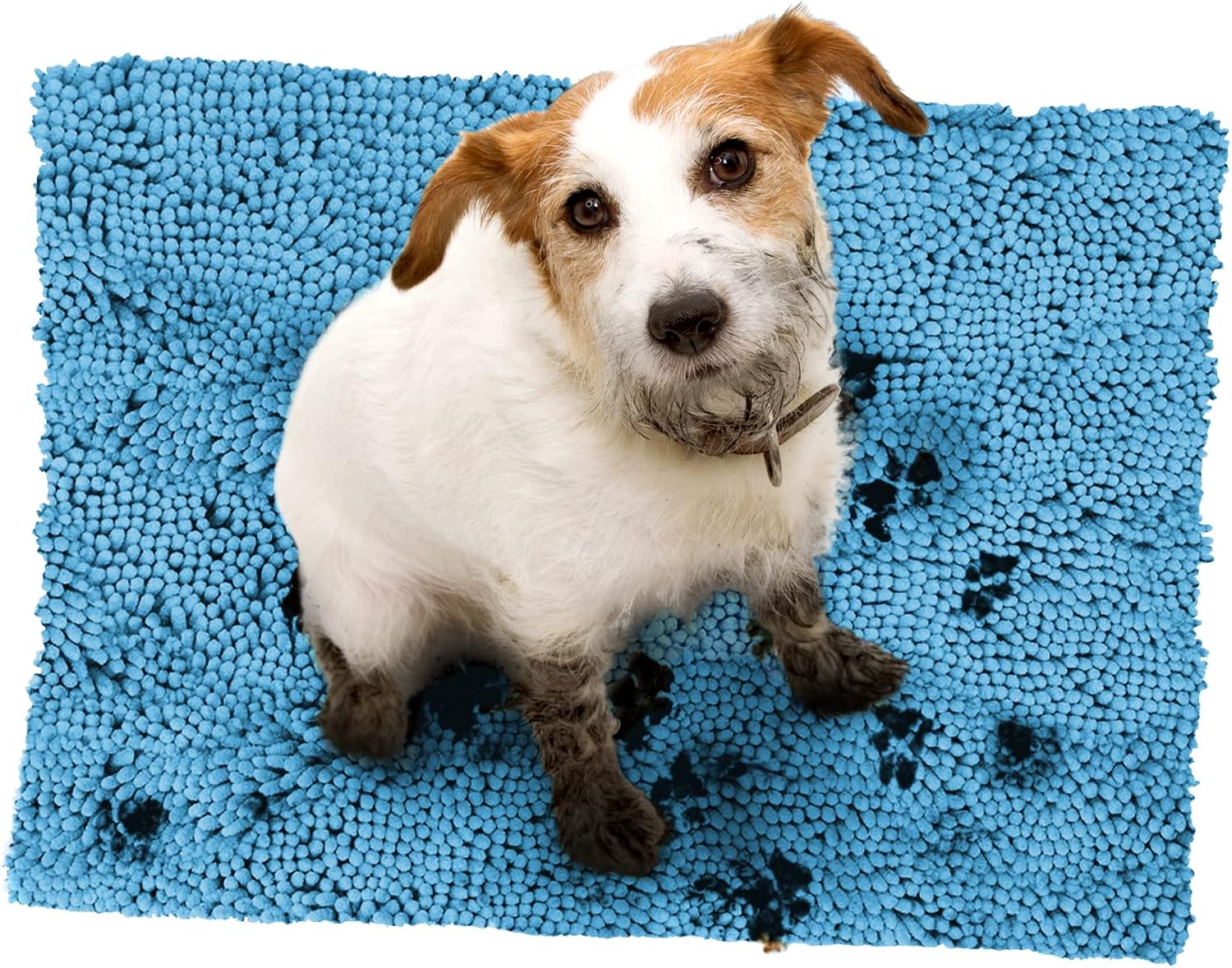 Ultra Absorbent Microfiber Dog Mat for Muddy Paws - Large Size