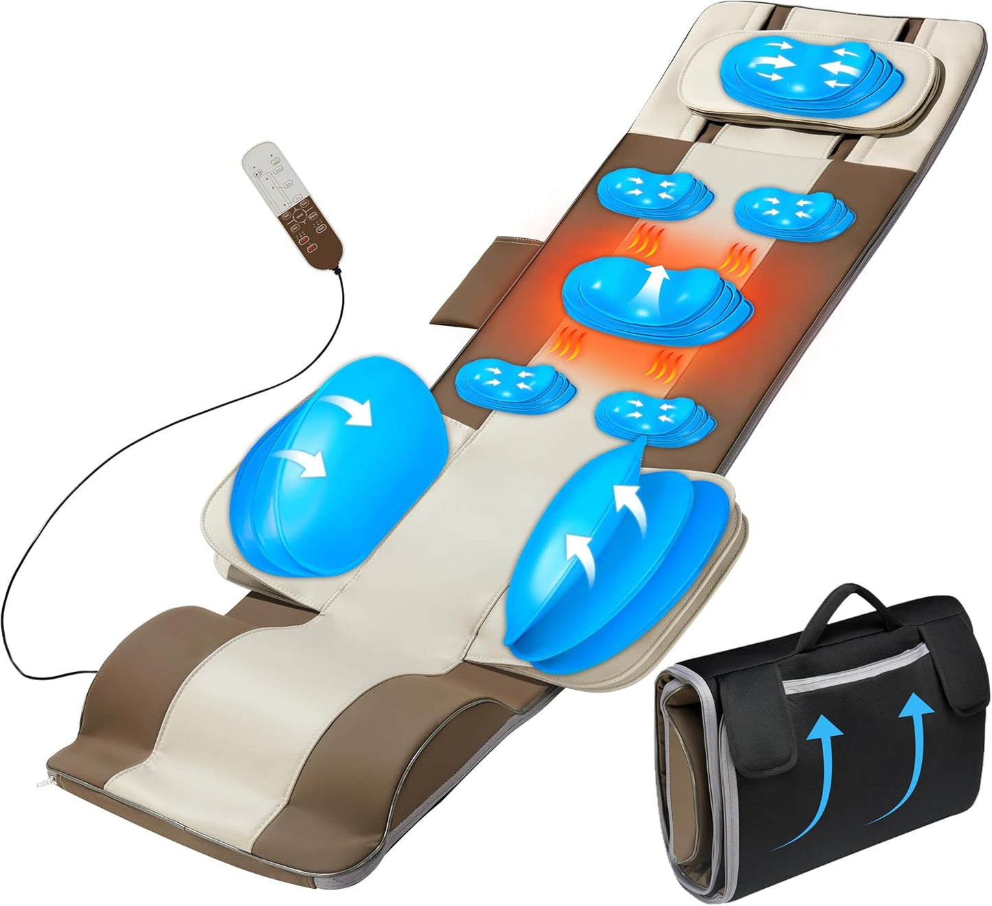 Full Body Massage Mat with 3D Stretching & Heating Therapy