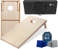 Cornhole Boards 3ftx2ft Tailgating Set - Solid Wood with LED Rings Our