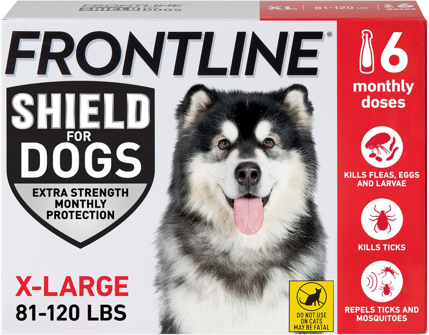 FRONTLINE Shield Flea & Tick Treatment for X-Large Dogs 81-120 lbs