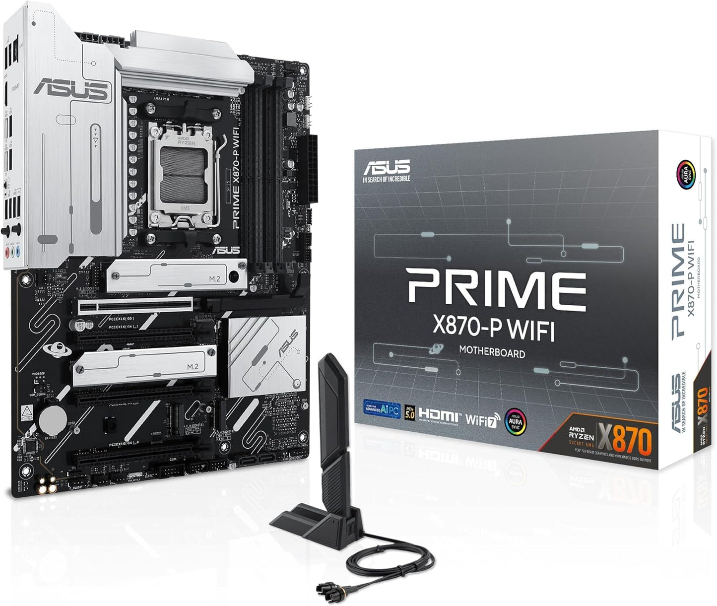 ASUS Prime X870-P WiFi Motherboard for Advanced AI Computing