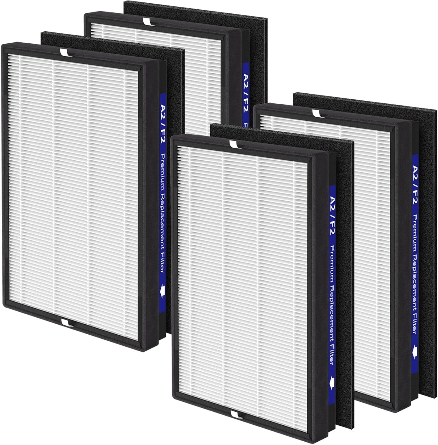 4 Pack A2 F2 True HEPA Replacement Filter for 3M Purifiers