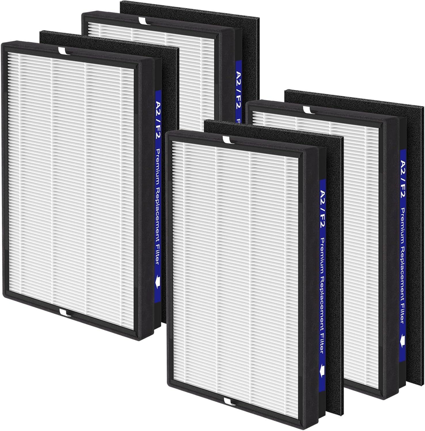 4 Pack A2 F2 True HEPA Replacement Filter for 3M Purifiers