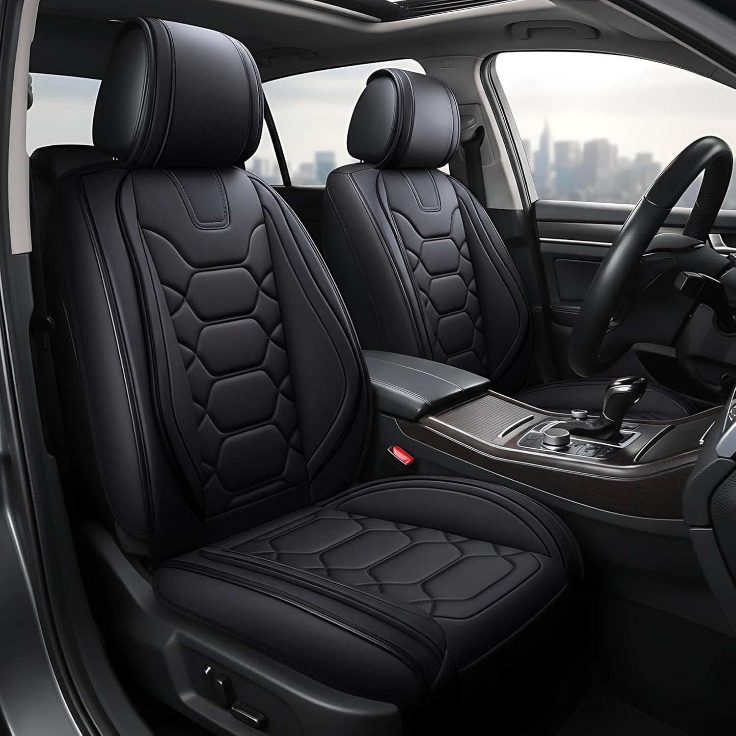 Premium Waterproof Faux Leather Car Seat Covers for SUVs and Trucks