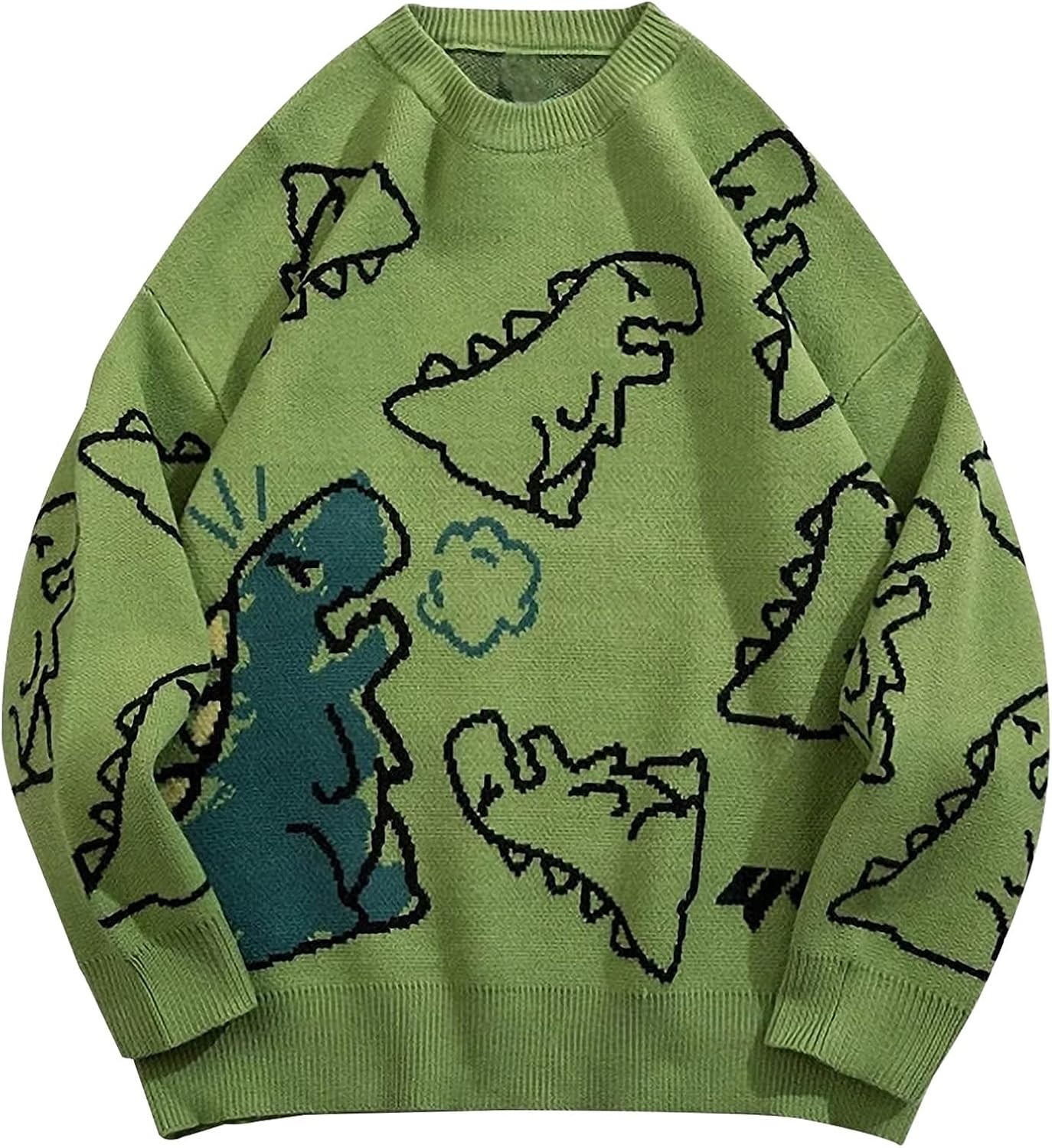 Yimoon Men Oversized Sweater Graphic Cable Knit Jumper Review