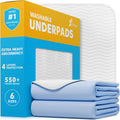 GREEN LIFESTYLE Washable Underpads 48x48 - Heavy Duty Bed Pads