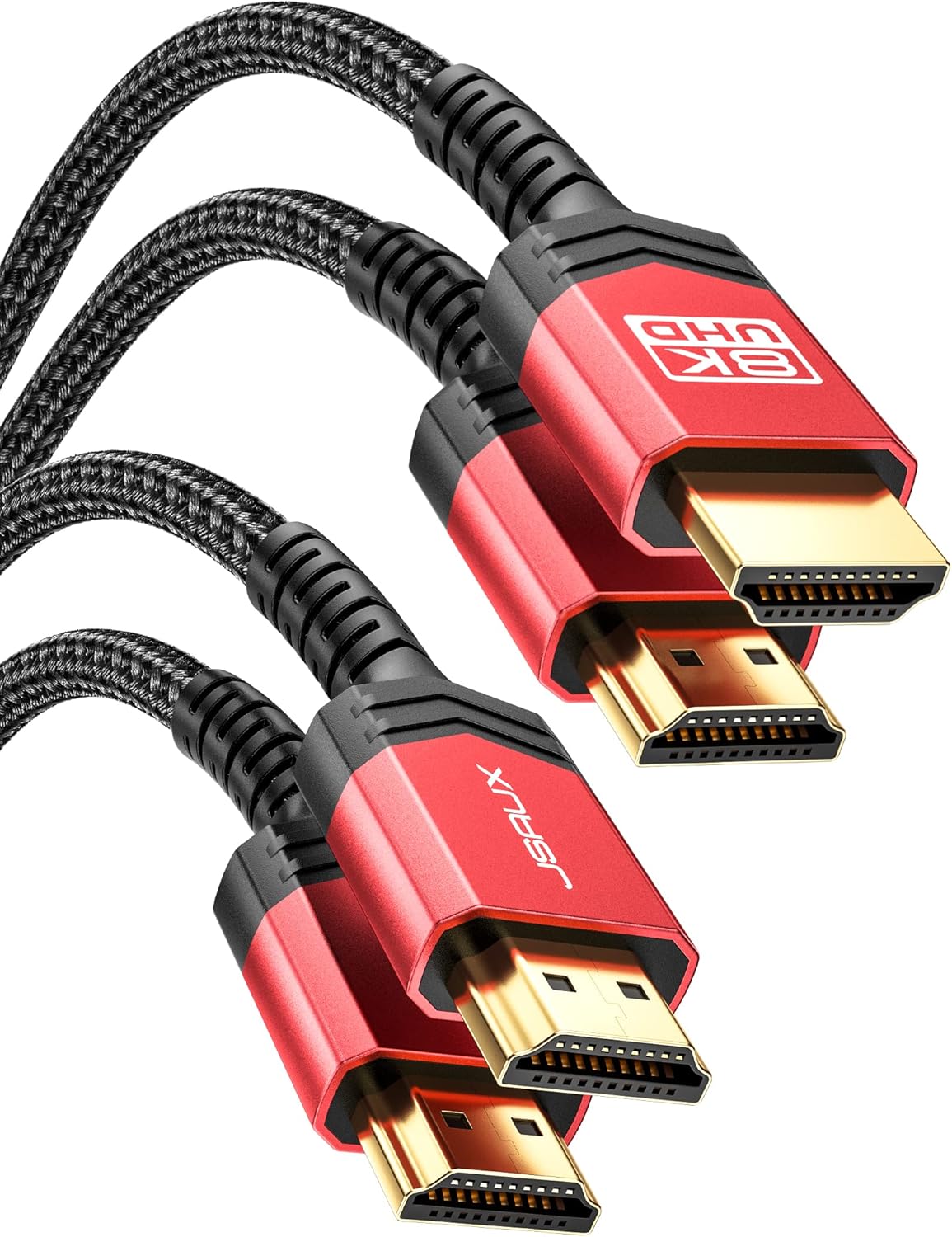 JSAUX 8K HDMI Cable 2-Pack - Ultra High Speed!