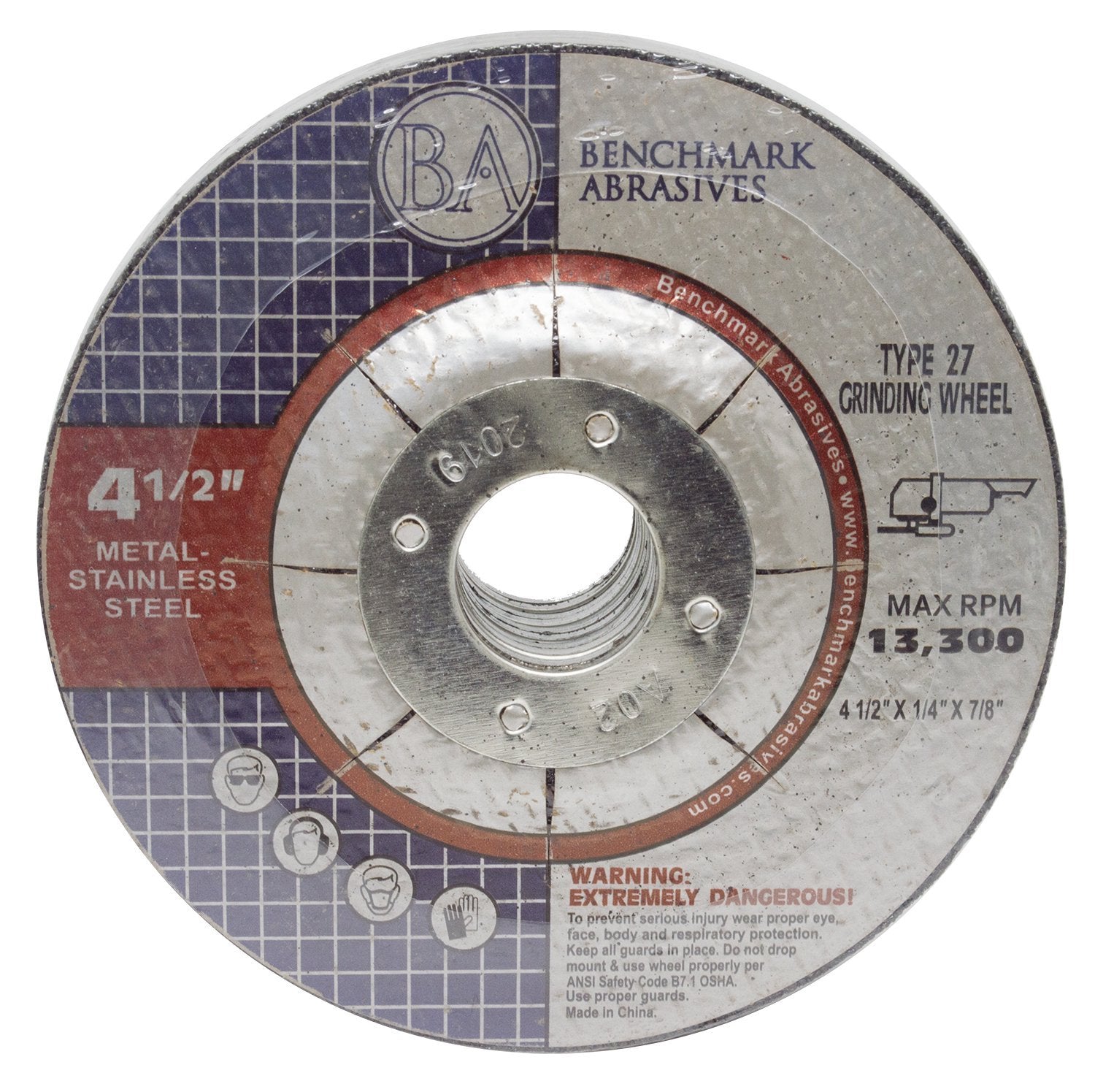 15 Pack Aluminum Oxide Grinder Cut Off Wheels - Thin Type 27 for Metals