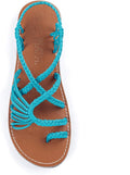 Plaka Flat Sandals for Women Palm Leaf - Stylish Comfortable Flats Our