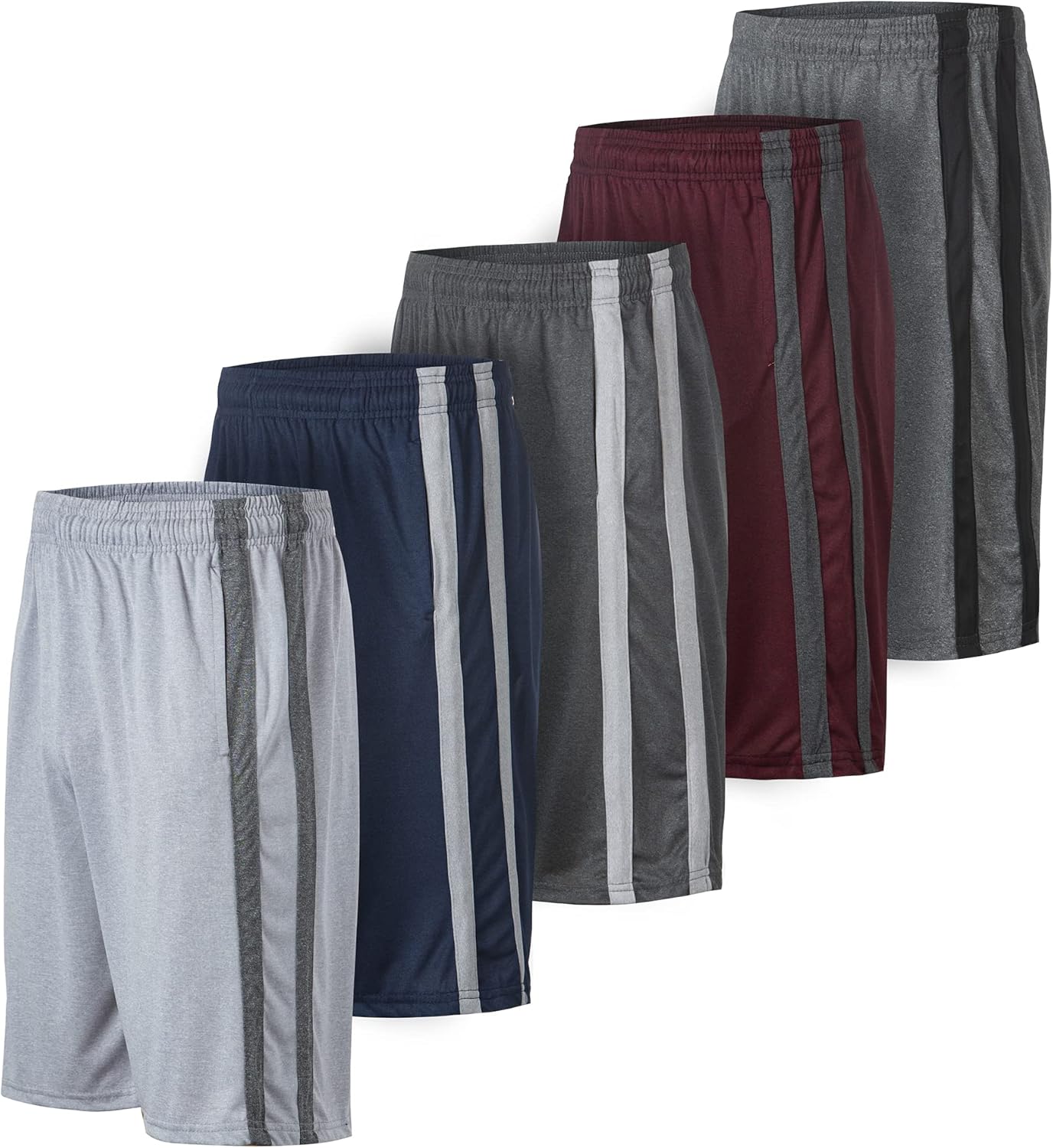 Men's Dry-Fit Sweat Resistant Athletic Performance Shorts Set