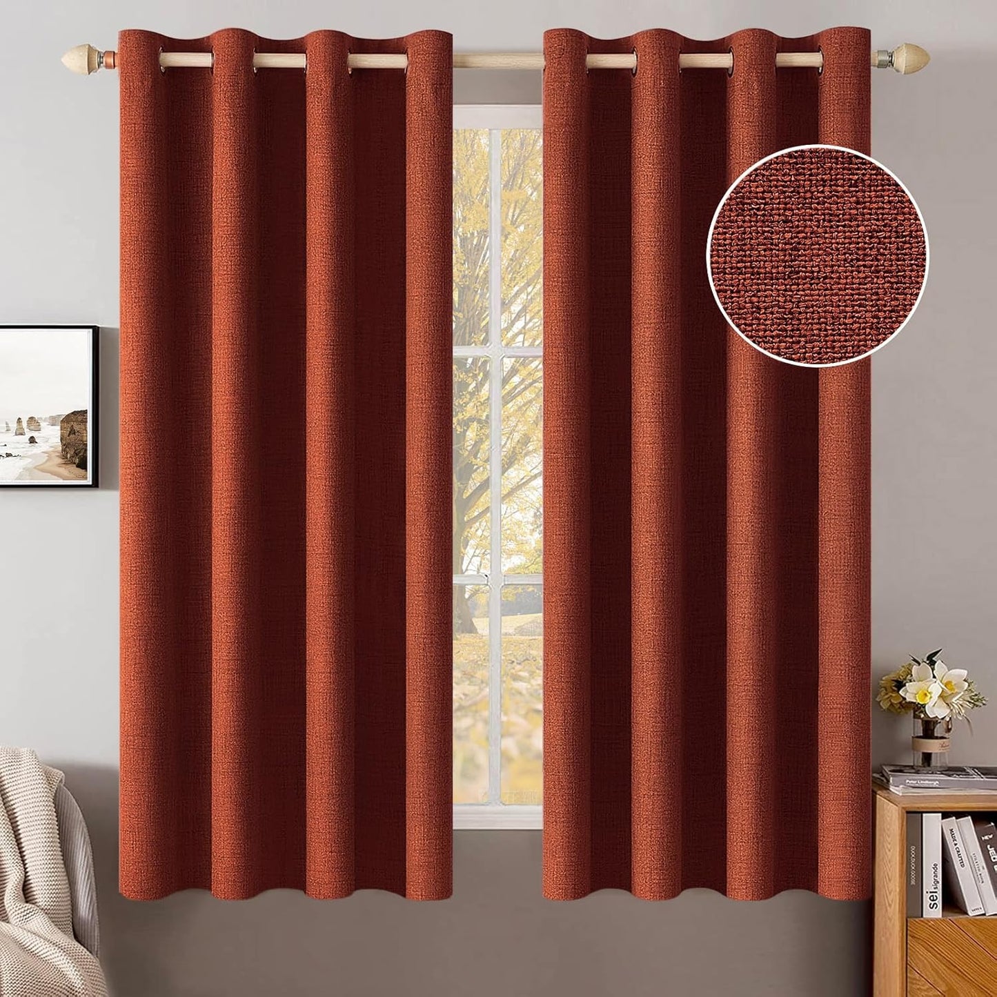 MIULEE Blackout Curtains for Bedroom 100% Thermal Insulated