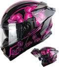 1Storm Motorcycle Modular Full Face Helmet - Dual Visor Flip Up L