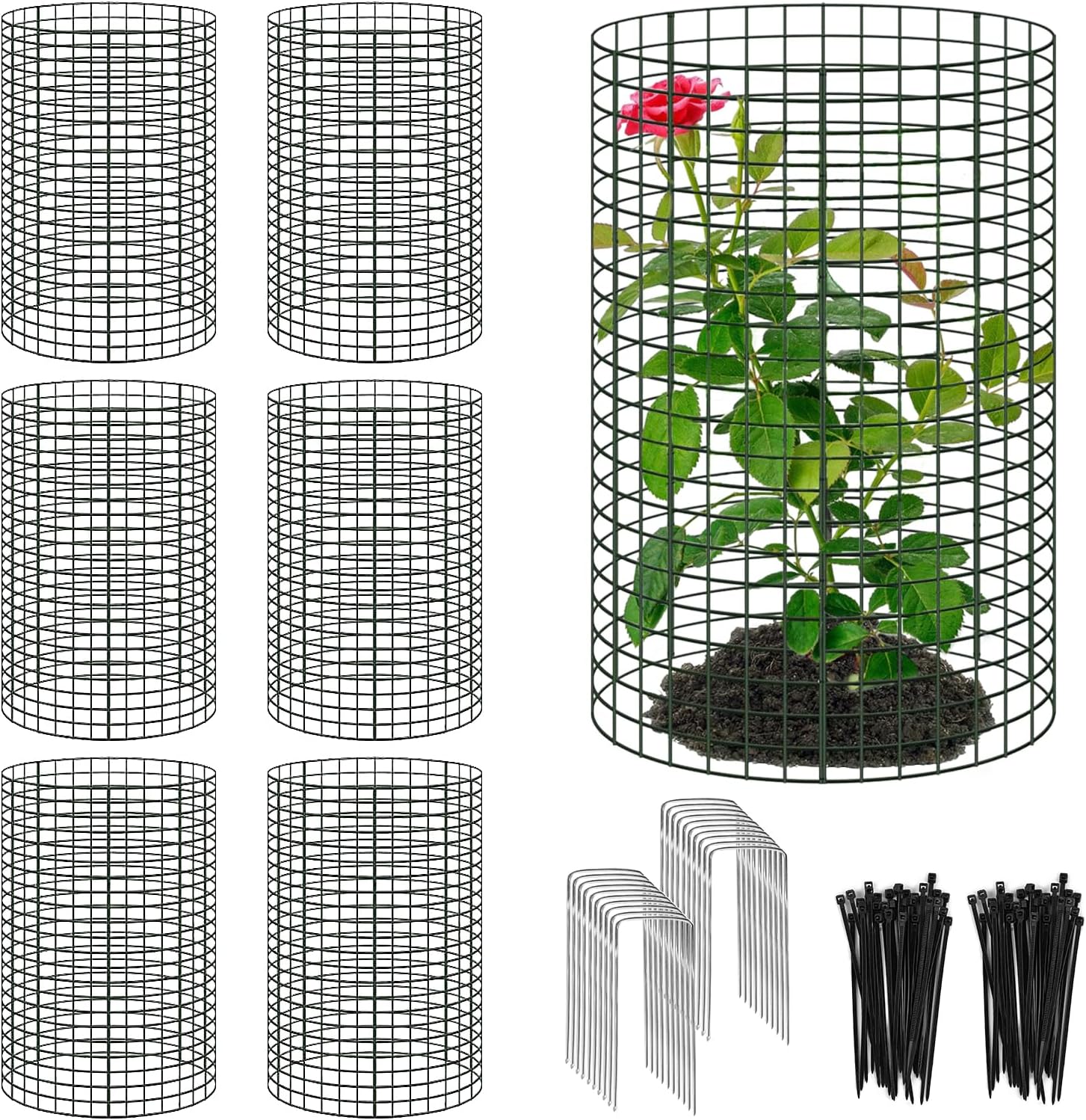 18 Pcs Large Wire Plant Protector for Garden Animal Defense