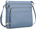 RFID-Blocking Genuine Leather Crossbody Bag for Women