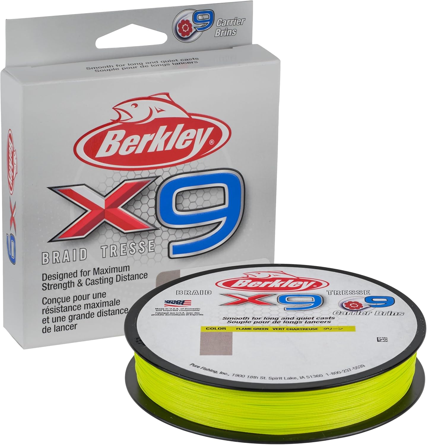 Berkley x9 Braid Fishing Line for Strength and Distance