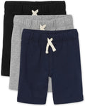 Children's French Terry Casual Shorts 3-Pack - Soft Pull-On Comfort