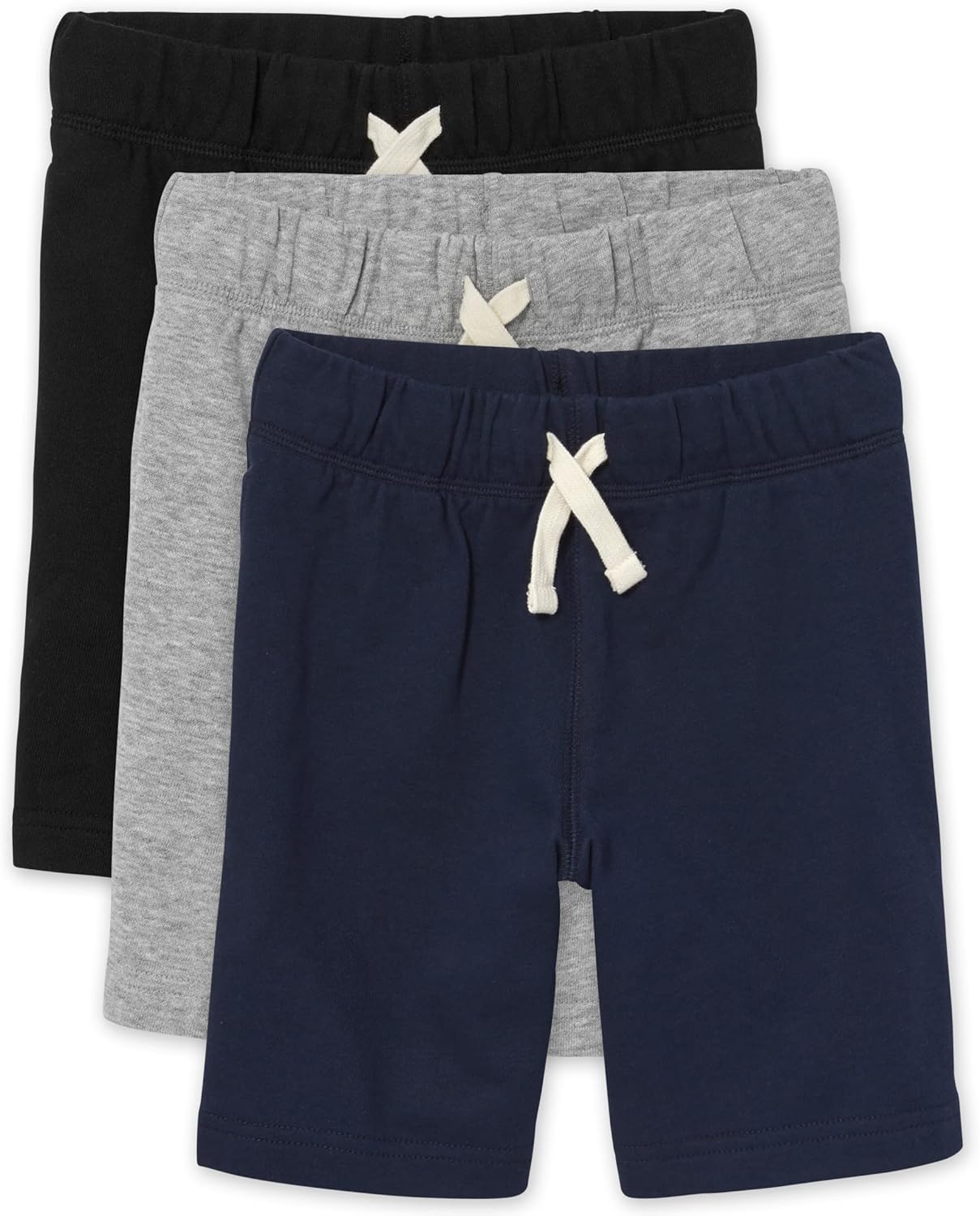 French Terry Casual Shorts 3-Pack for Kids - Comfy Lounge Wear
