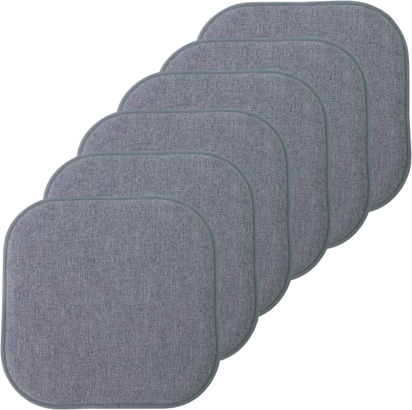 Sweet Home Collection Memory Foam Chair Cushion Pads 16in x 16