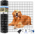 Welded Wire Fence 25ft x 36in Garden Fence - Durable PVC Coated
