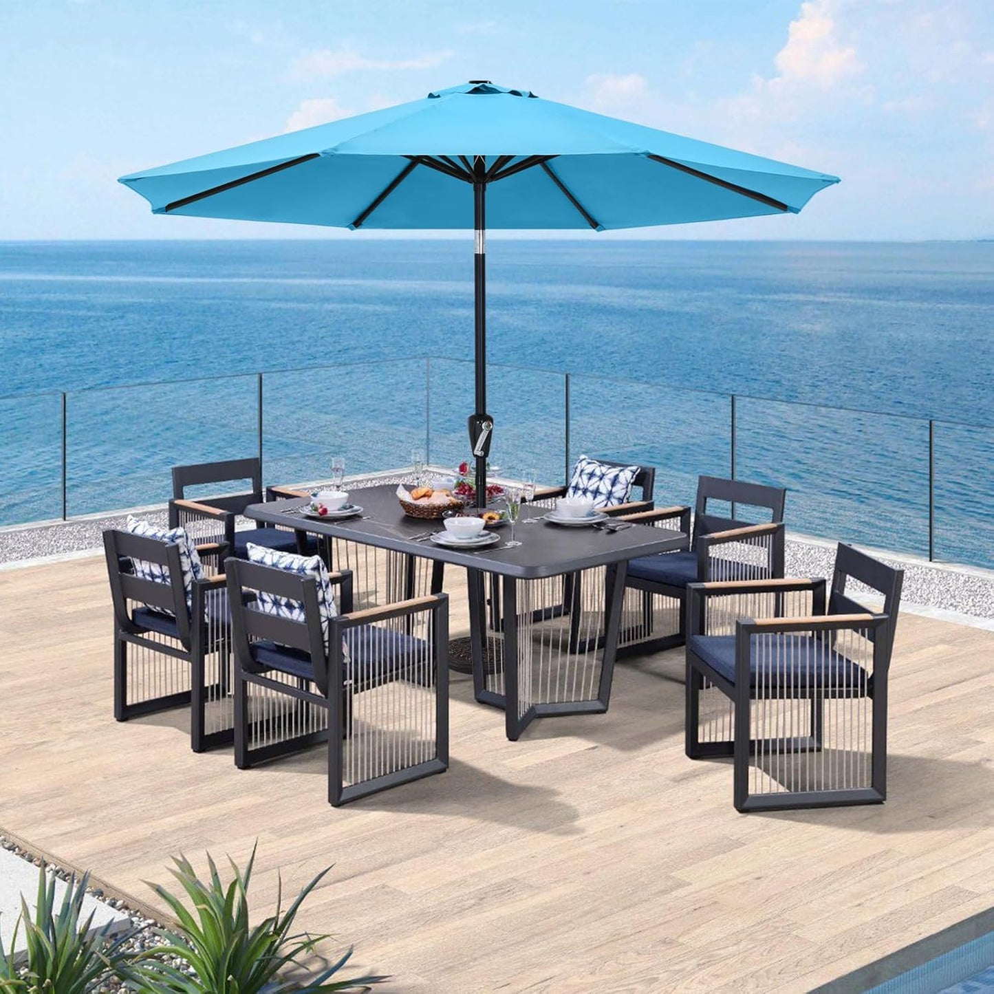 ABCCANOPY 9FT Outdoor Patio Umbrella for Garden and Deck