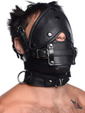 Leather Head Harness with Removeable Gag - Adjustable Full Head