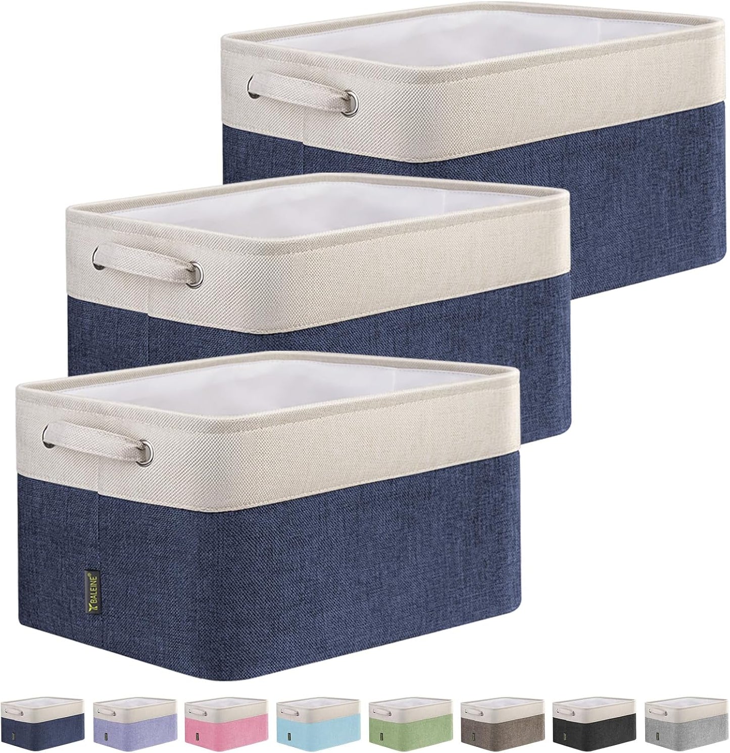 BALEINE Fabric Storage Bins for Organizing Your Home Decor