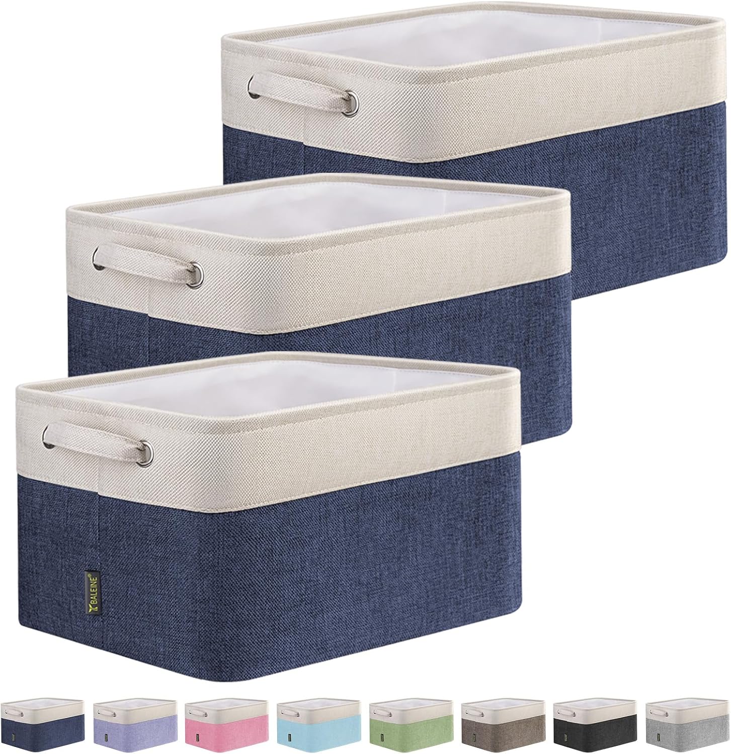 BALEINE Fabric Storage Bins for Organizing Your Home Decor