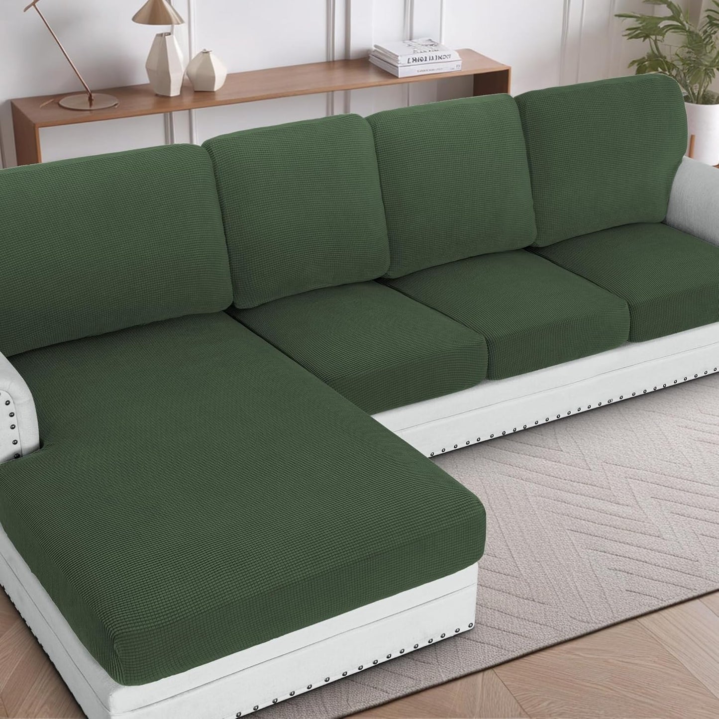 H.VERSAILTEX Backrest Cushion Covers for Sectional Sofa Set