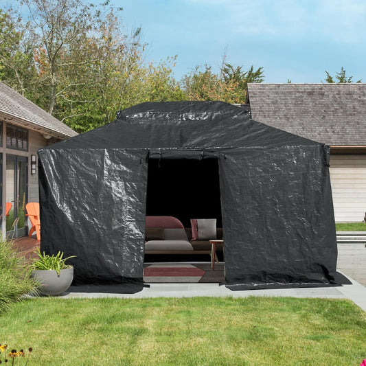 Domi 10ft x 12ft Universal Winter Gazebo Cover for Hardtop Gazebos