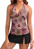 Yonique 2 Piece Tankini Swimsuit with Skirt - Tummy Control Sets