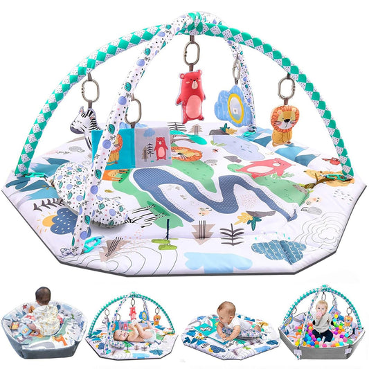 Bellababy 10-in-1 Tummy Time Mat for Sensory Development