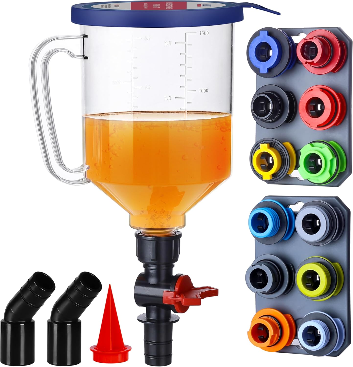 SMART JERRY Spill-Proof Engine Oil Funnel Kit for Easy Changes