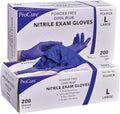 Disposable Nitrile Gloves Blue Medical Exam Gloves - 3 Mil Comfort