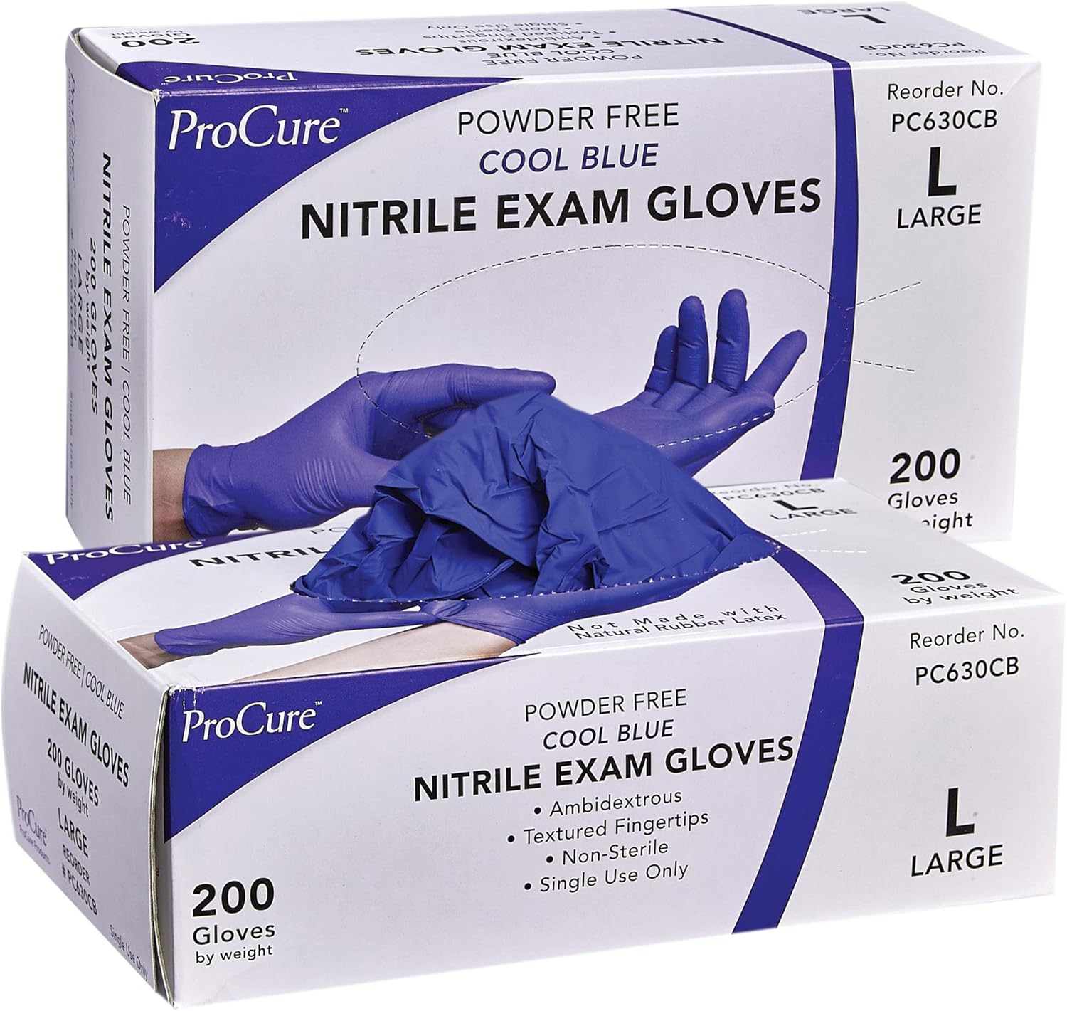 Disposable Nitrile Gloves - Premium Medical Exam Gloves for Safety