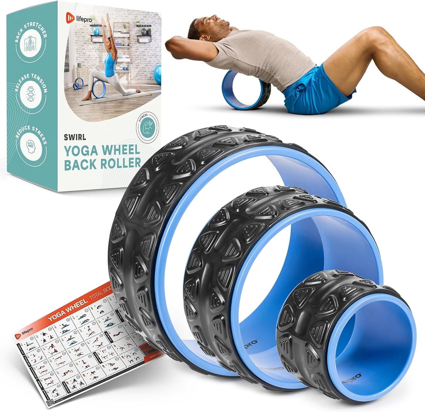 Lifepro Yoga Wheel: Pain Relief & Flexibility