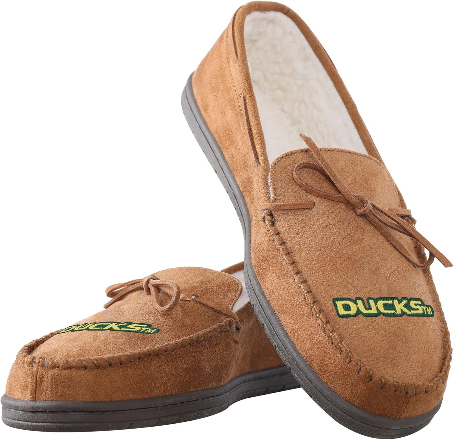 FOCO NCAA College Team Logo Moccasin Slippers for Comfort