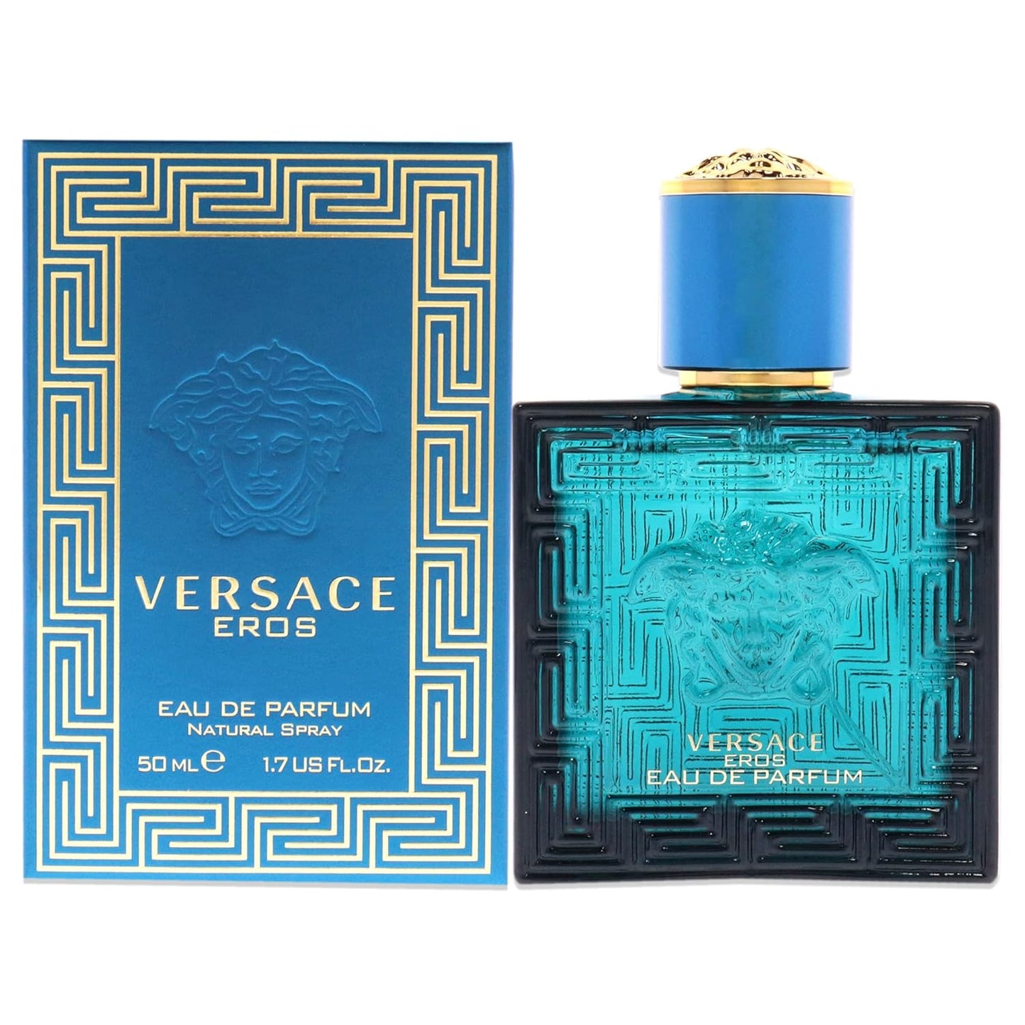Versace Eros Men EDP Spray 1.7 oz - Long Lasting Freshness