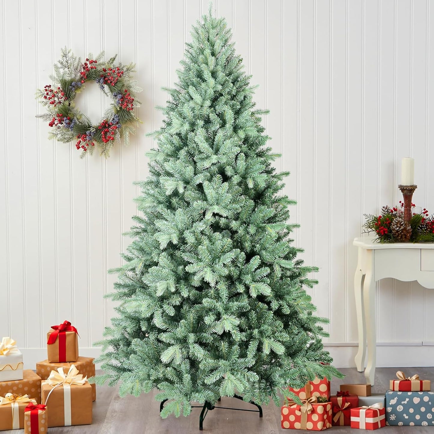 7.5ft Unlit Blue Spruce Artificial Christmas Tree for Holidays