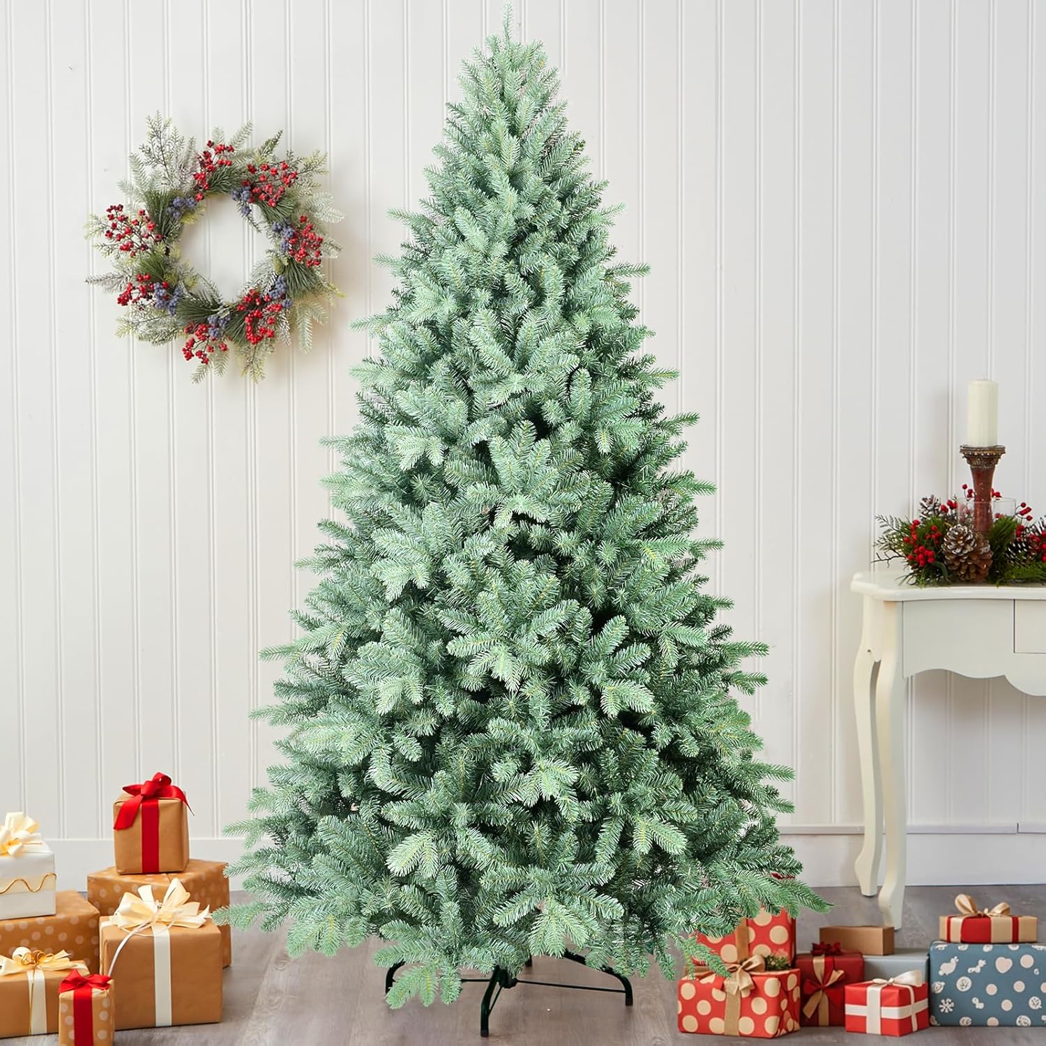 7.5ft Unlit Blue Spruce Artificial Christmas Tree for Holidays
