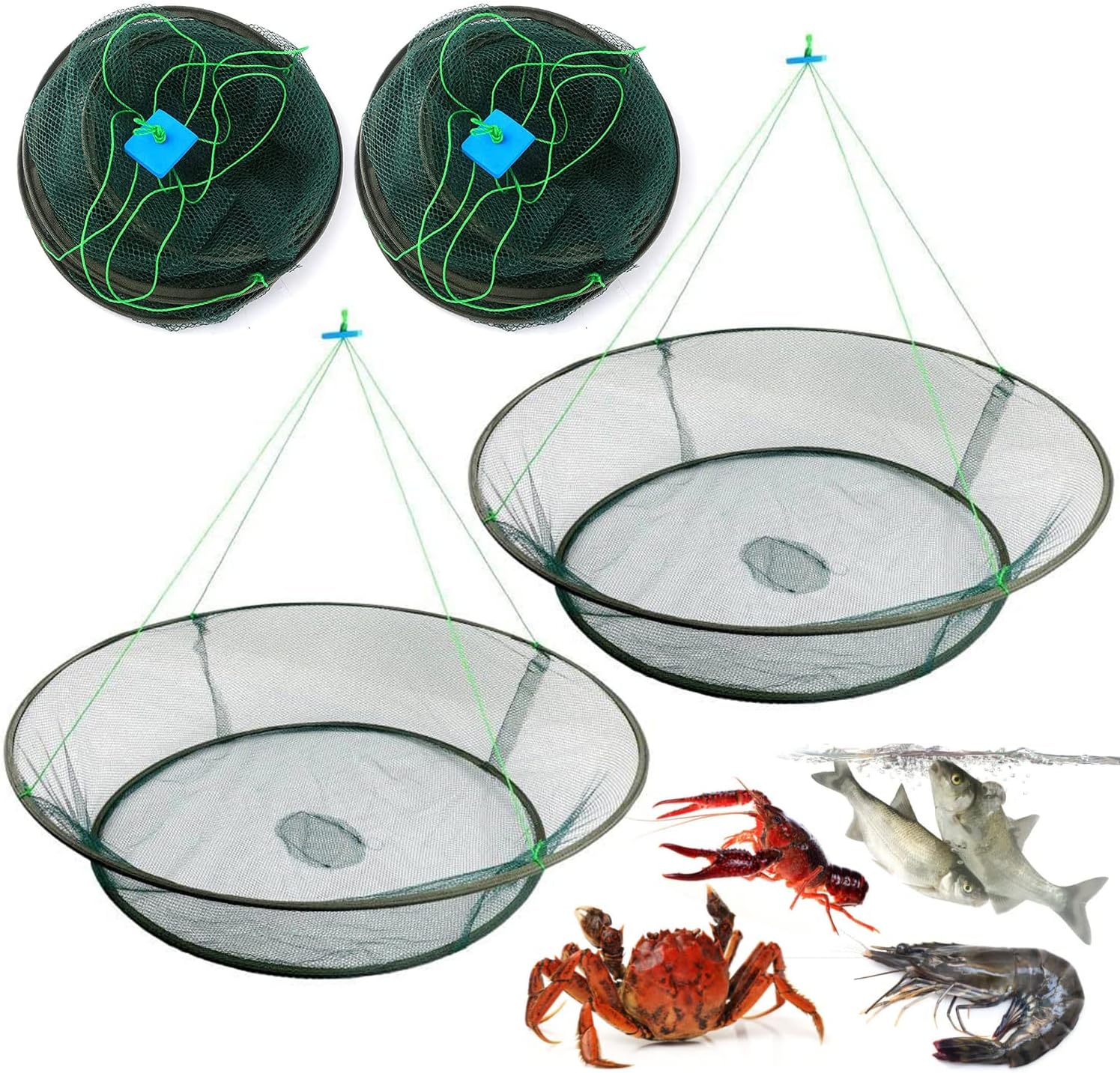 Hikary Portable Crab Net: Catch More Seafood!