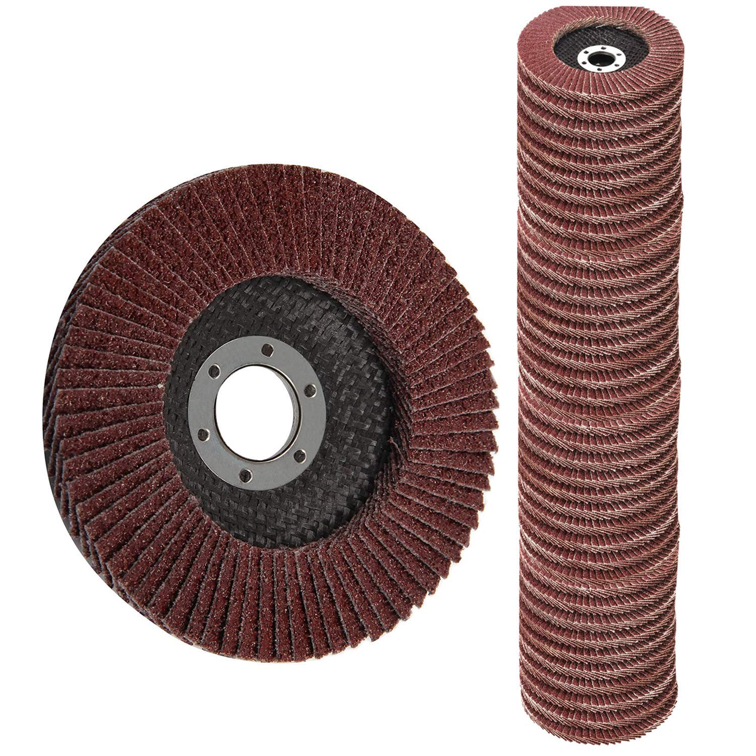 Flap Discs 40 PCS 4.5 Inch - 120 Grit Grinding Discs for Grinders