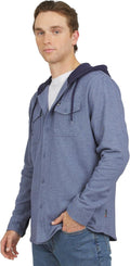 Quiksilver Men's Regular Fit Cozy Soft Hooded Flannel Shirt - Warm