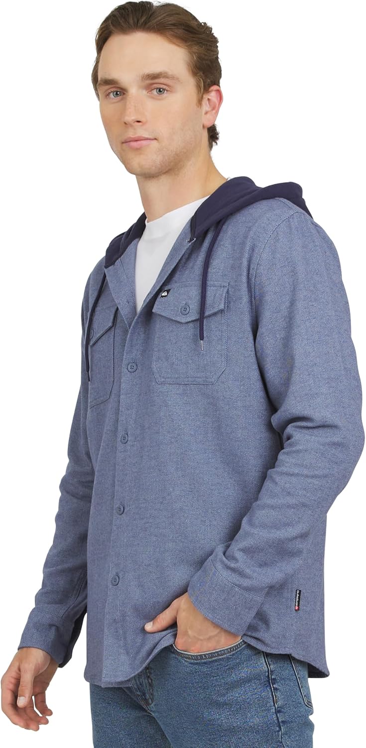 Quiksilver Men's Regular Fit Cozy Soft Button Down Flannel Shirt