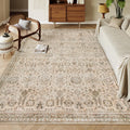 Lahome Boho Beige Fall Area Rug 8x10 for Cozy Living Spaces